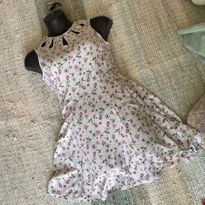 Teal spring flower dress